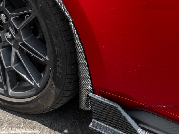 2024-UP FORD MUSTANG S650 | GT350R PERFORMANCE STYLE CARBON FIBER FENDER FLARES MUD FLAPS